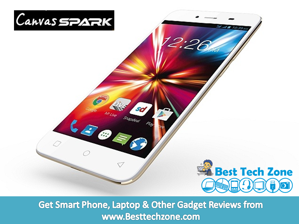 Micromax Canvas Spark With Android 5.0 Lollipop Launched at Rs. 4,999