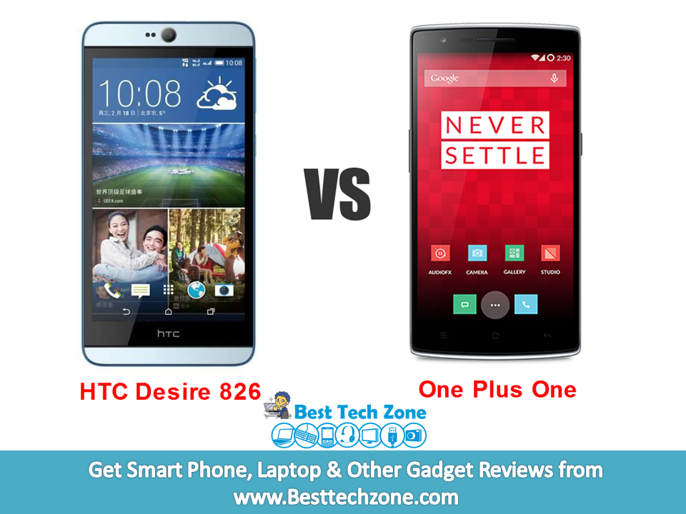 HTC Desire 826 vs OnePlus One comparison