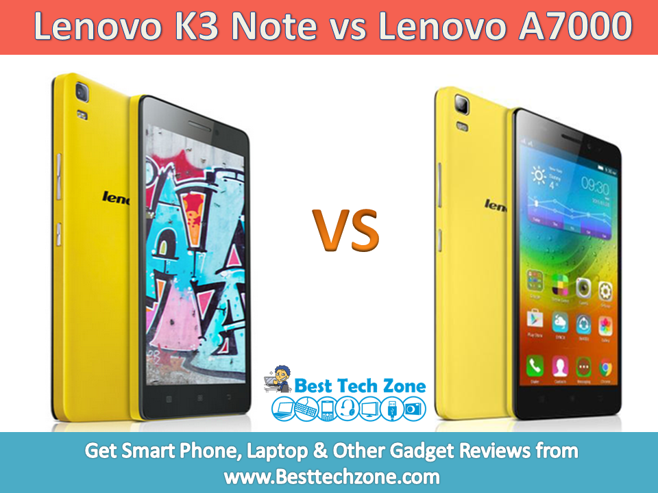 Lenovo K3 Note vs Lenovo A7000