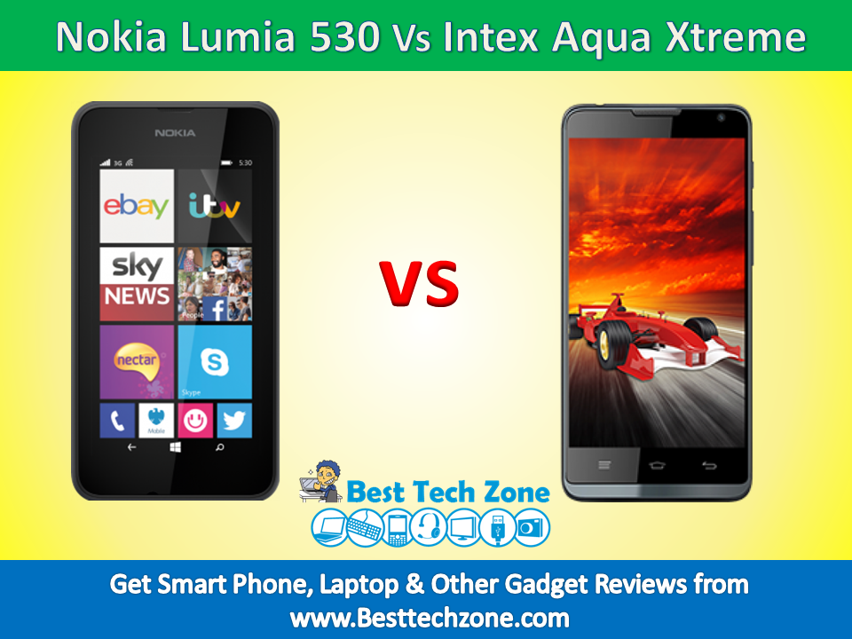 Nokia Lumia 530 vs Intex Aqua Xtreme