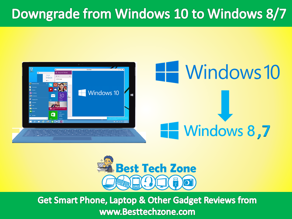 How to Downgrade from Windows 10 to Windows 8/7