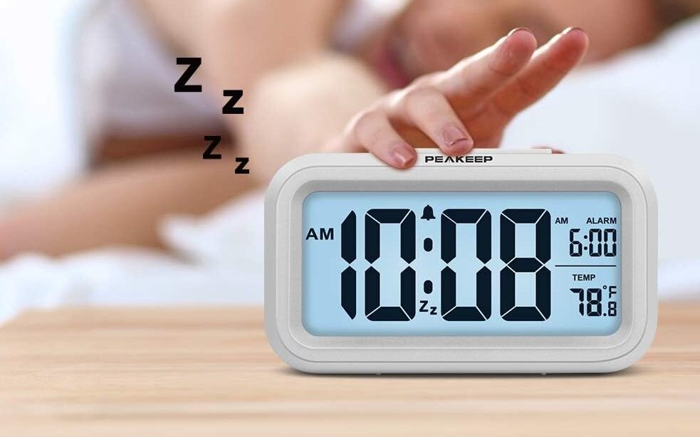 Peakeep Smart Night Light Digital Alarm Clock