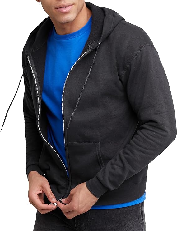 Hanes Men's Full Zip EcoSmart Hoodie