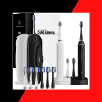 Aquasonic Duo - Dual Handle Ultra Whitening 40,000 VPM Wireless Charging Electric ToothBrushes